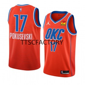 Herren NBA Oklahoma City Thunder Trikot Aleksej Pokusevski 17 Nike 2022-23 Statement Edition Orange Swingman